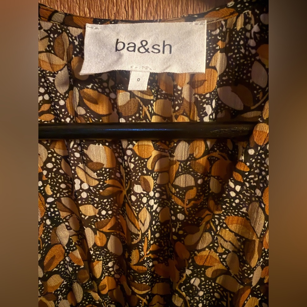 Ba&sh NWT Samanta Ruffled Maxi Dress Size 0 - Picture 4 of 9